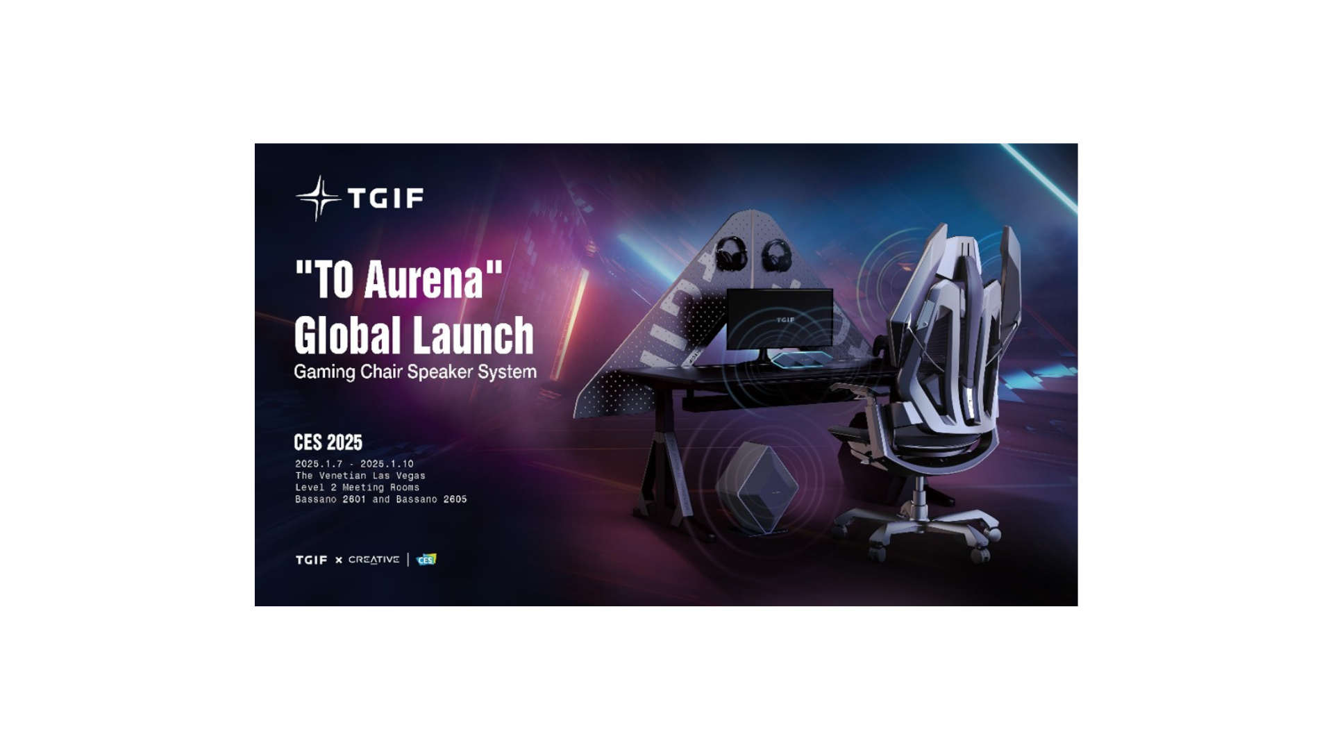 Image for the launch of the Aurena TGIF T0 validated by consumers at CES 2025