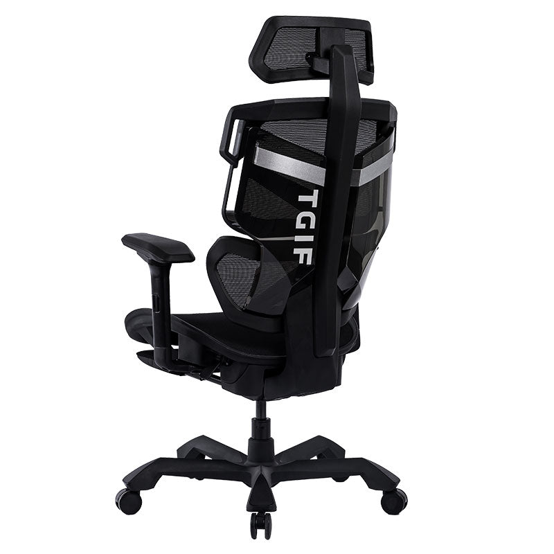 Picture showing a TGIF Ace Home black from the back side