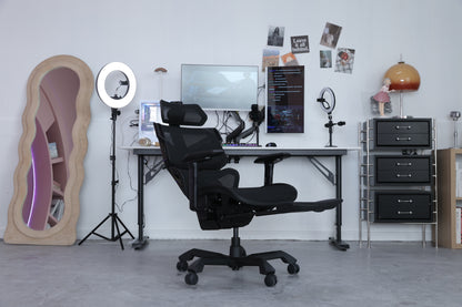 Picture showing a TGIF Ace Home black in front of a setup