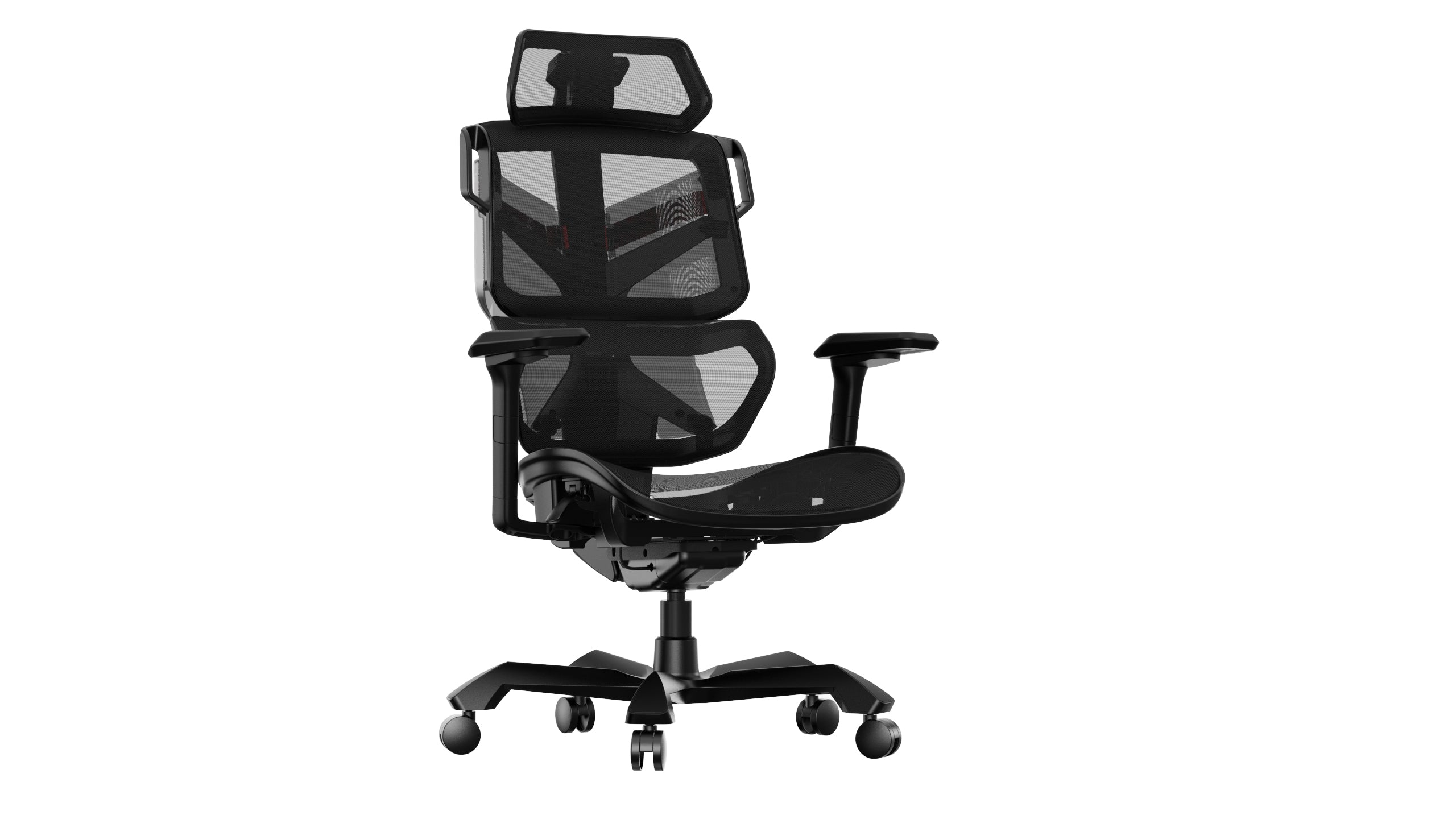 Picture showing a TGIF Ace Home black from the front side right