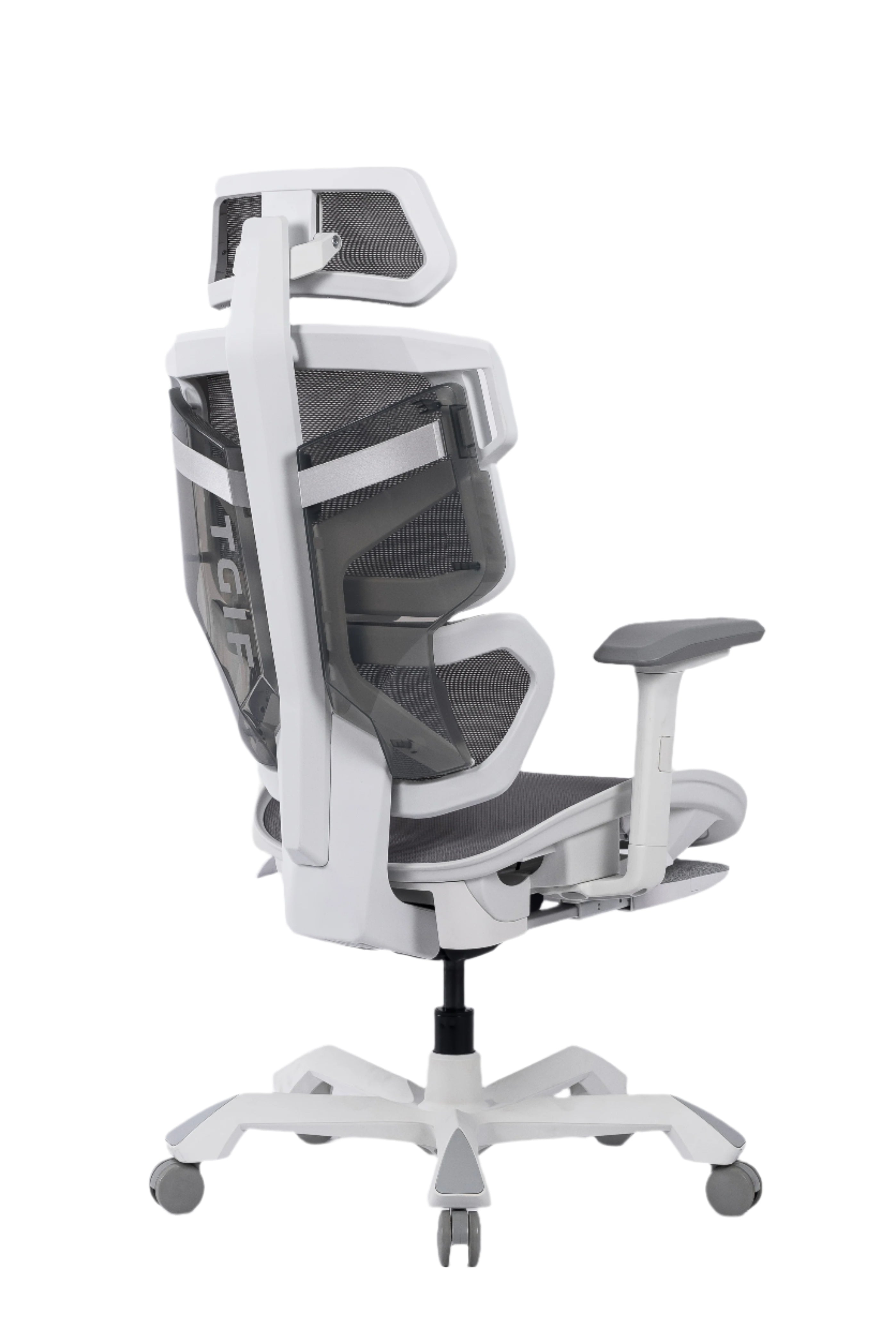 Picture showing a TGIF Ace Home white from the back side
