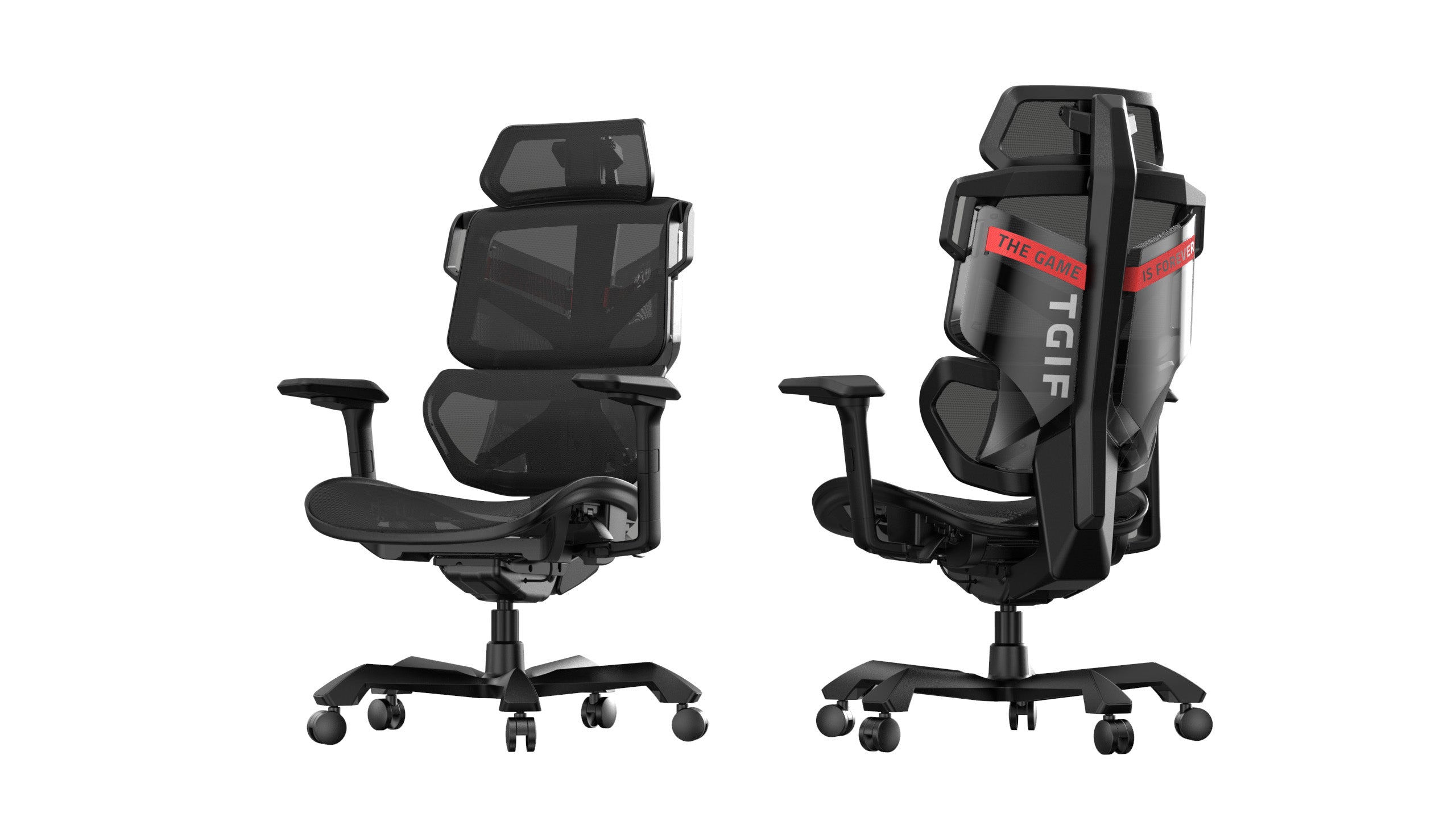Picture showing the TGIF Ace Game Black from the front and from the back