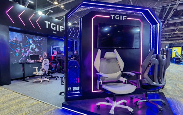 Image of TGIF chairs at the Hong Kong Consumer Electronics Trade Show