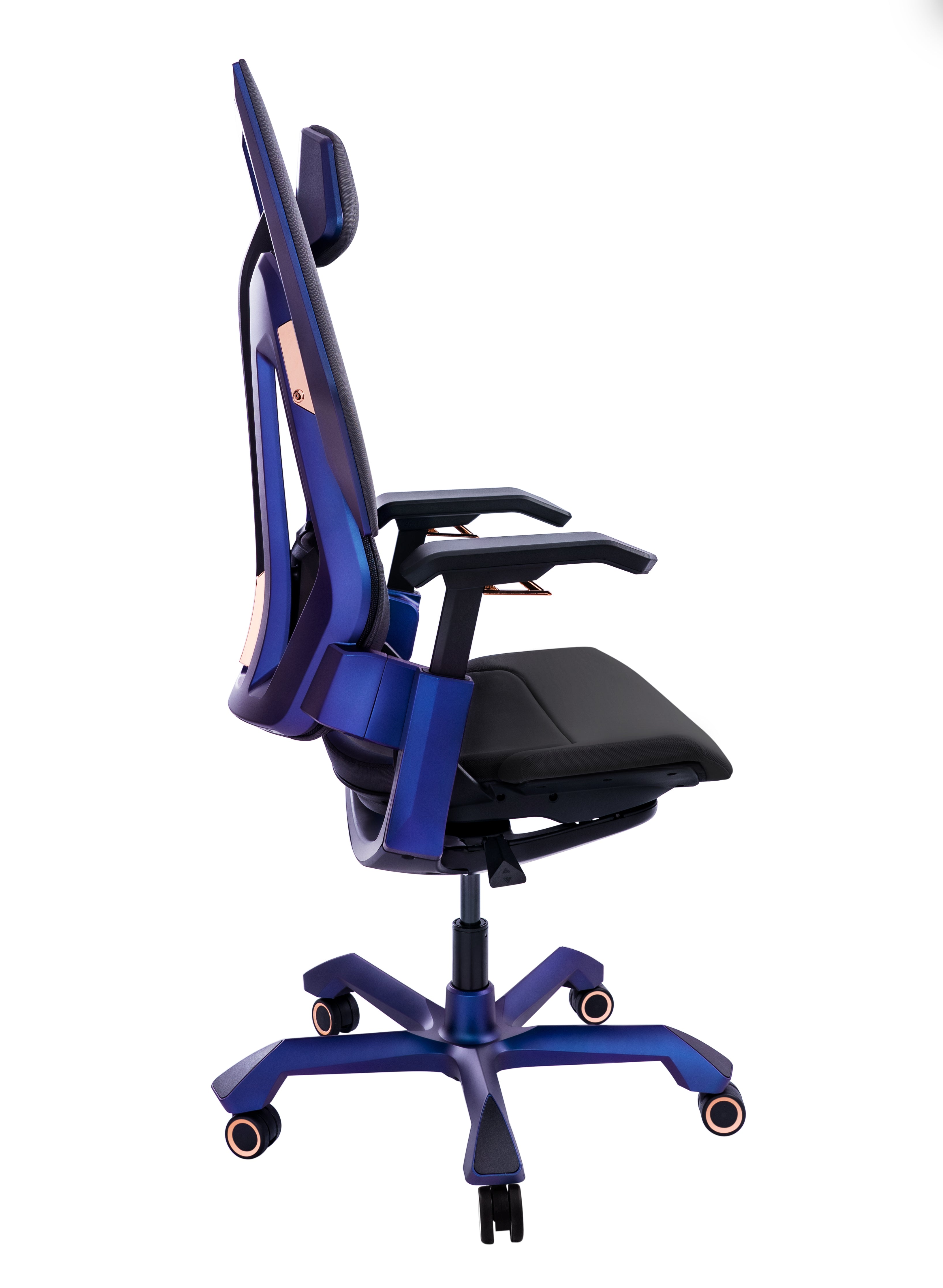 Picture showing the TGIF T0 Pro blue from the side