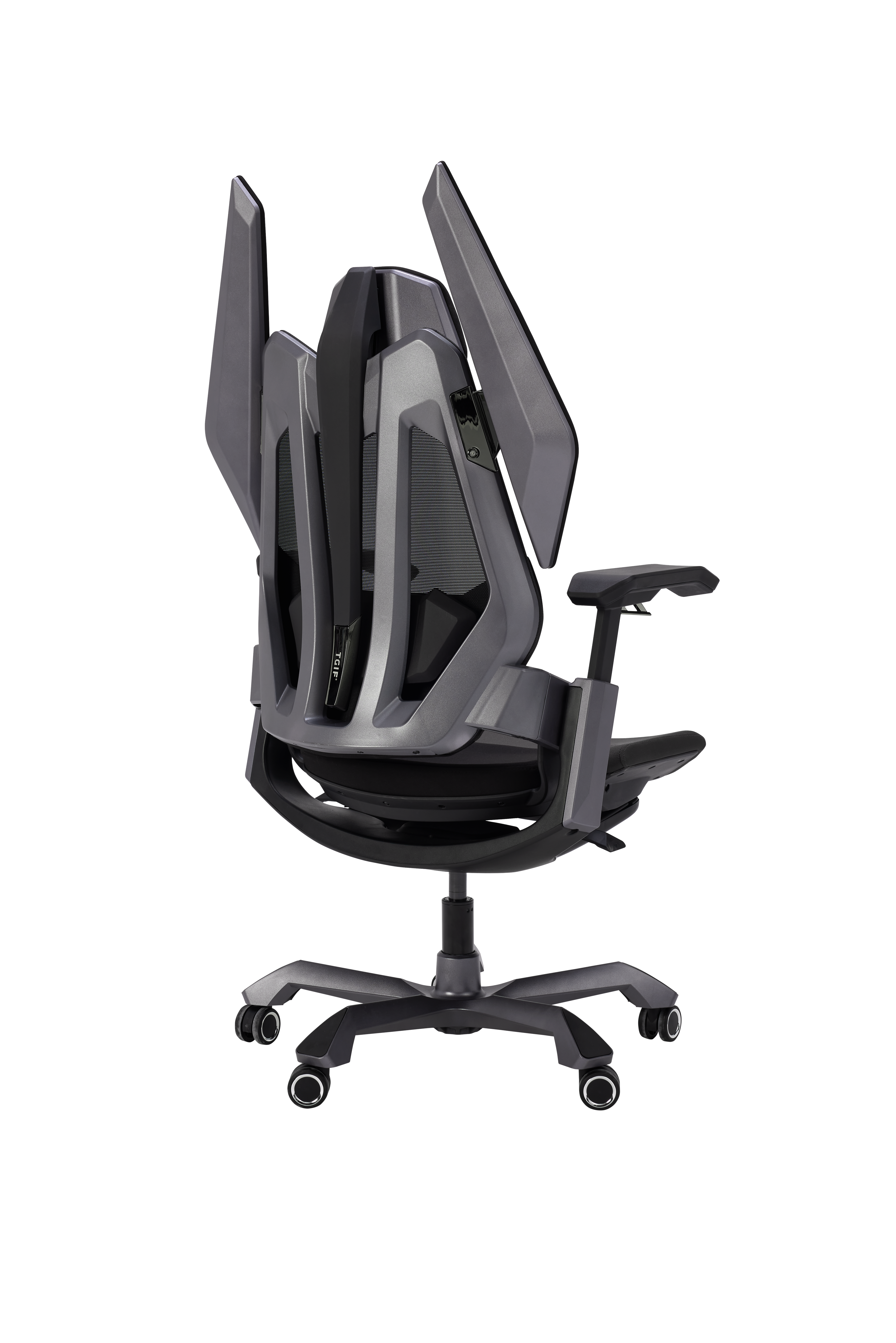 Picture showing the TGIF T0 Pro grey from the back side